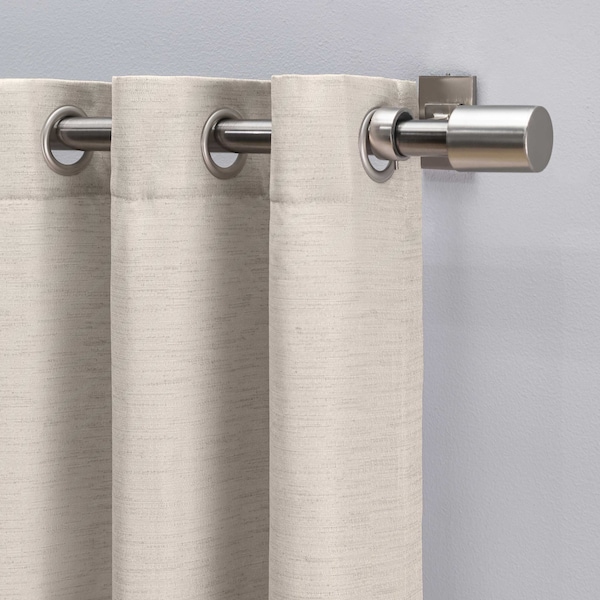 Grasscloth Lined Grommet Curtain Panel